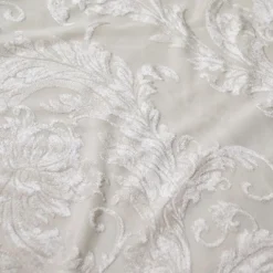 Victorian Jacquard Sheer Table Runner in Ivory