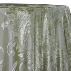 Victorian Jacquard Sheer Table Linen in Sage