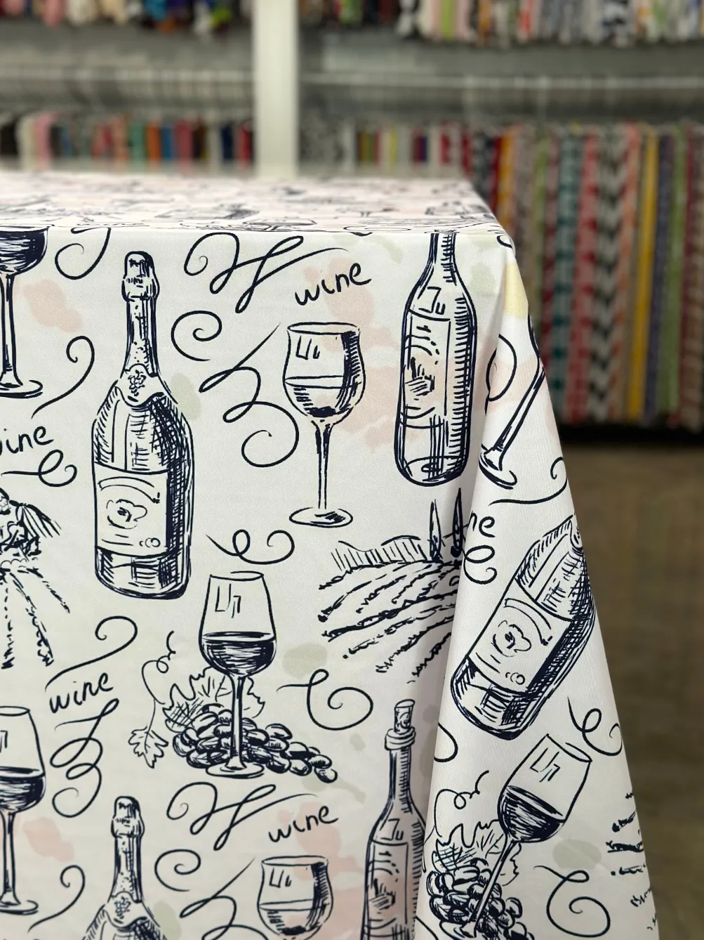 Vino (Poly Print) Table Linen