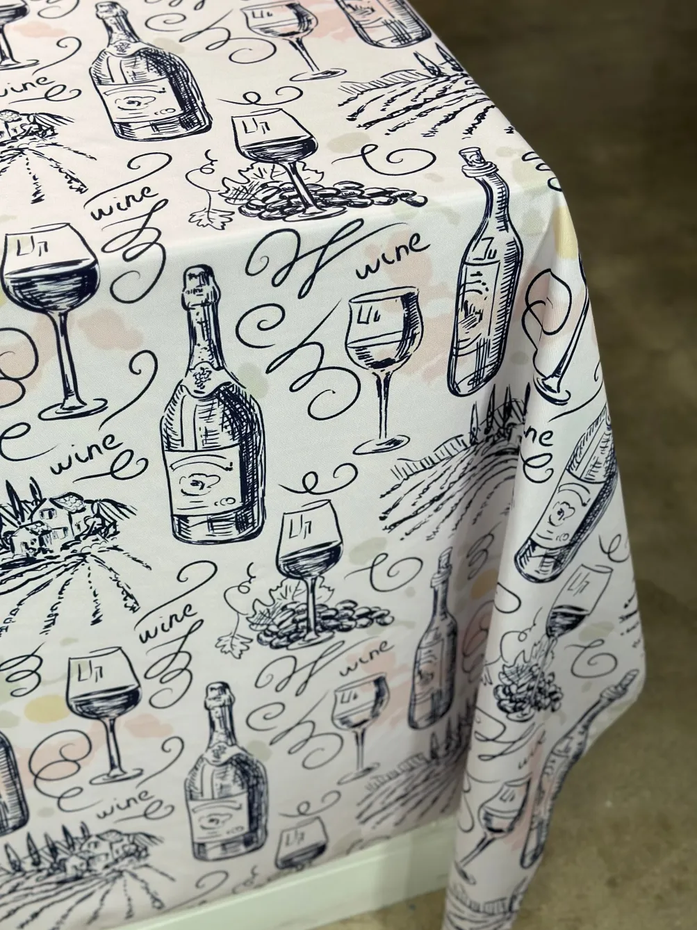 Vino (Poly Print) Table Linen