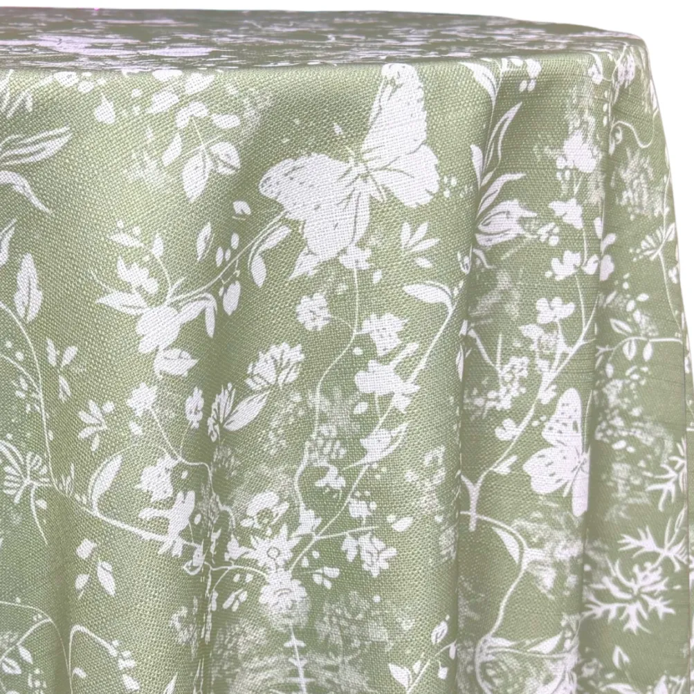 Vintage Butterfly (Slub Print) Table Linen