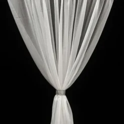 Voile Drapery Panel in Pink 37
