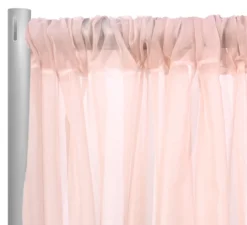 Voile Drapery Panel in Pink 37