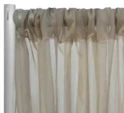 Voile Drapery Panel in Taupe 1184