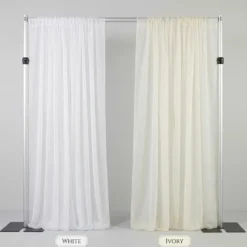 Voile Drapery Panel in White