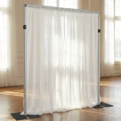 Voile Drapery Panel in White