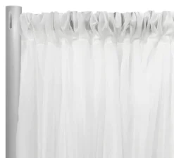 Voile Drapery Panel in White