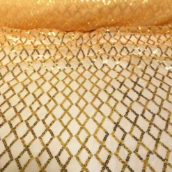 Vortex Sequins Table Linen in Gold
