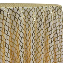 Vortex Sequins Table Linen in Gold