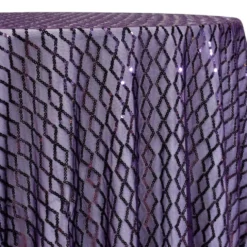 Vortex Sequins Table Linen in Plum