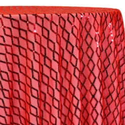 Vortex Sequins Table Linen in Red