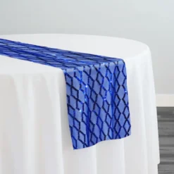 Vortex Sequins Table Runner in Royal