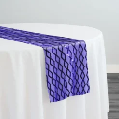Vortex Sequins Table Runner in Purple