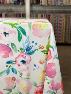 Watercolor Bouquet (Poly Print) Table Linen
