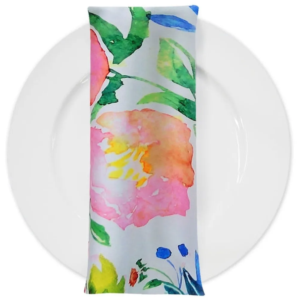 Watercolor Bouquet (Poly Print) Table Napkin