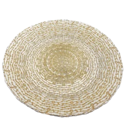 Webbed - Glass Charger Plate in Gold (Item # 0291)