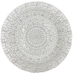 Webbed - Glass Charger Plate in Silver (Item # 0291)