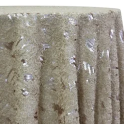 Zenya Sequins Table Linen in Champagne