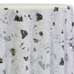 Zenya Sequins Table Linen in White