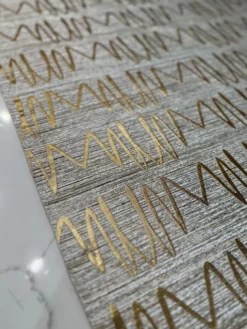 Zion Jacquard Table Linen in Gold